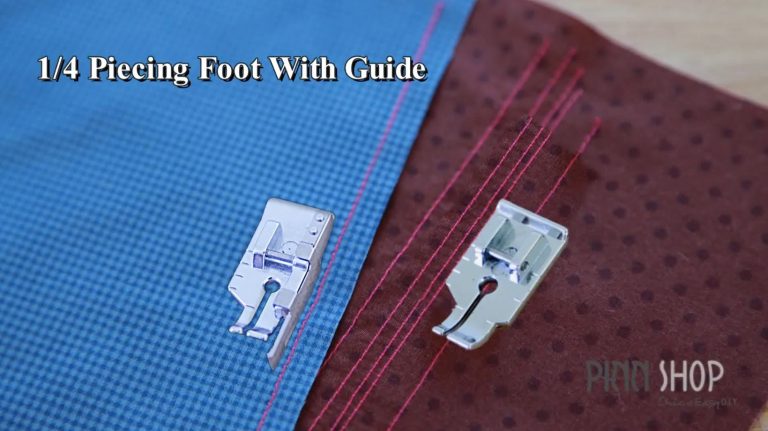 ตีนผีแบบมีไกด์ 1/ 4 Piecing Foot with Guide