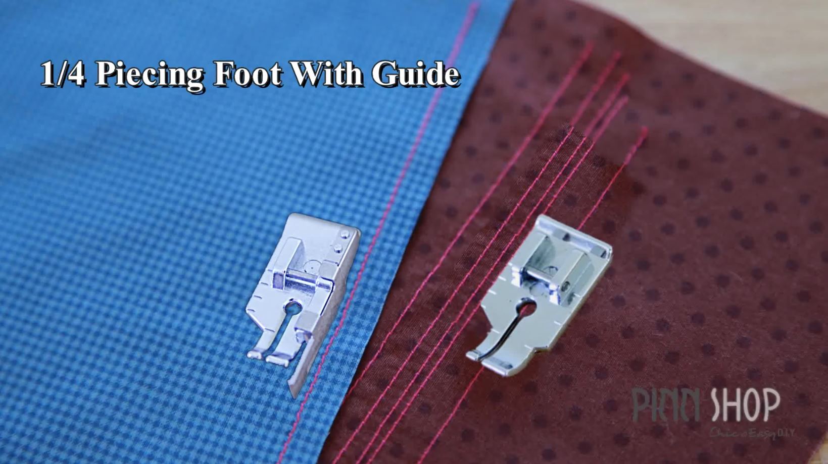 ตีนผีแบบมีไกด์ 1/ 4 Piecing Foot with Guide