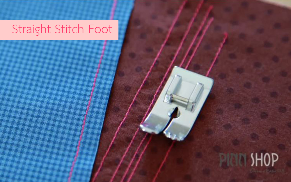 วิธีใช้ตีนผีมีร่องวัดระยะ Straight Stitch Foot