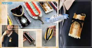 ทำเข็มกลัดประดับยศ เข็มกลัดวินเทจ เข็มกลัดติดยศ Medal Brooch ด้วย MOMOTARA ริบบิ้นโมโมทาร่า